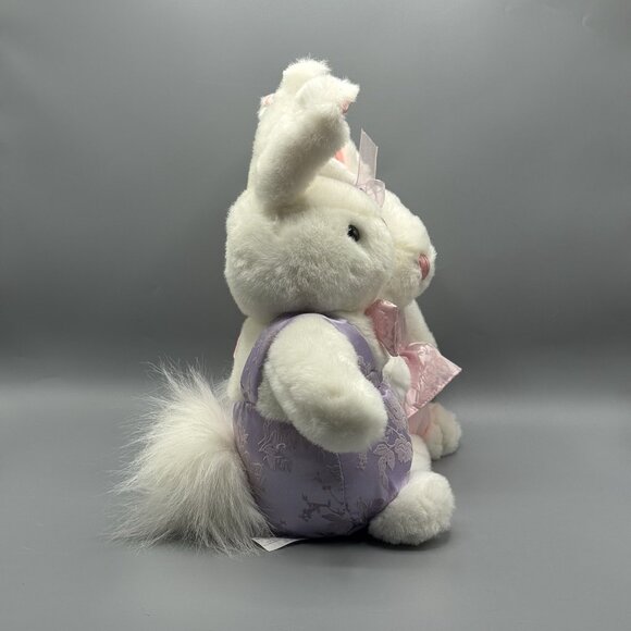Main Joy Plush Bunny Rabbit Pair Vintage 13" NO SOUND OR LIGHTS Peter Rabbit - Picture 6 of 10